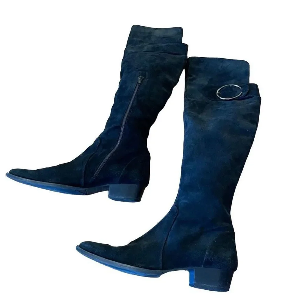 Accessoire diffusion suede point toe over knee boots size 7